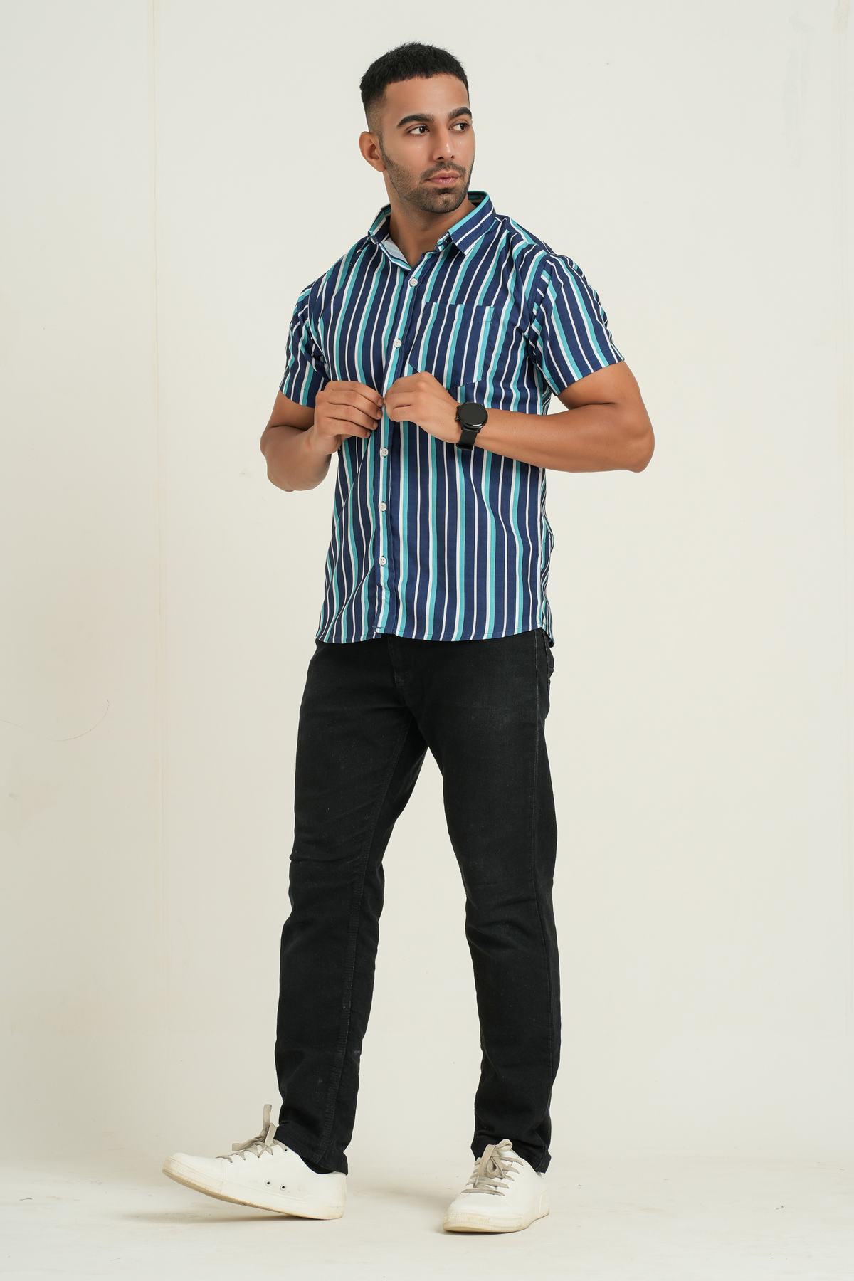 Blue Striped