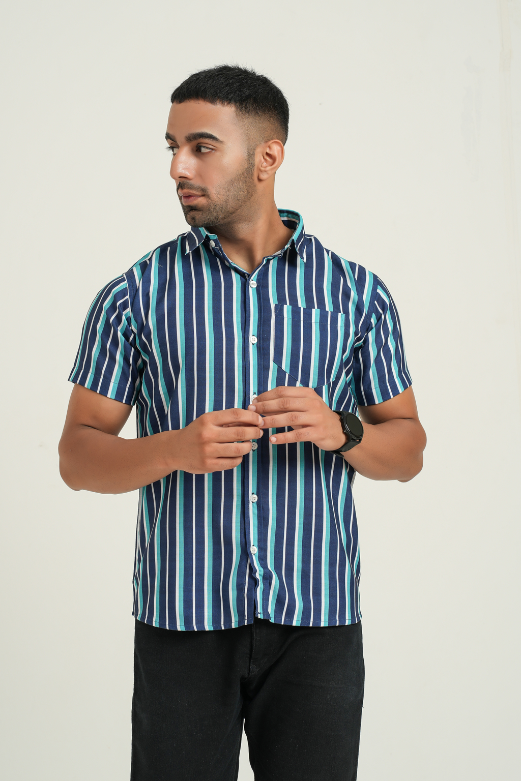 Blue Striped