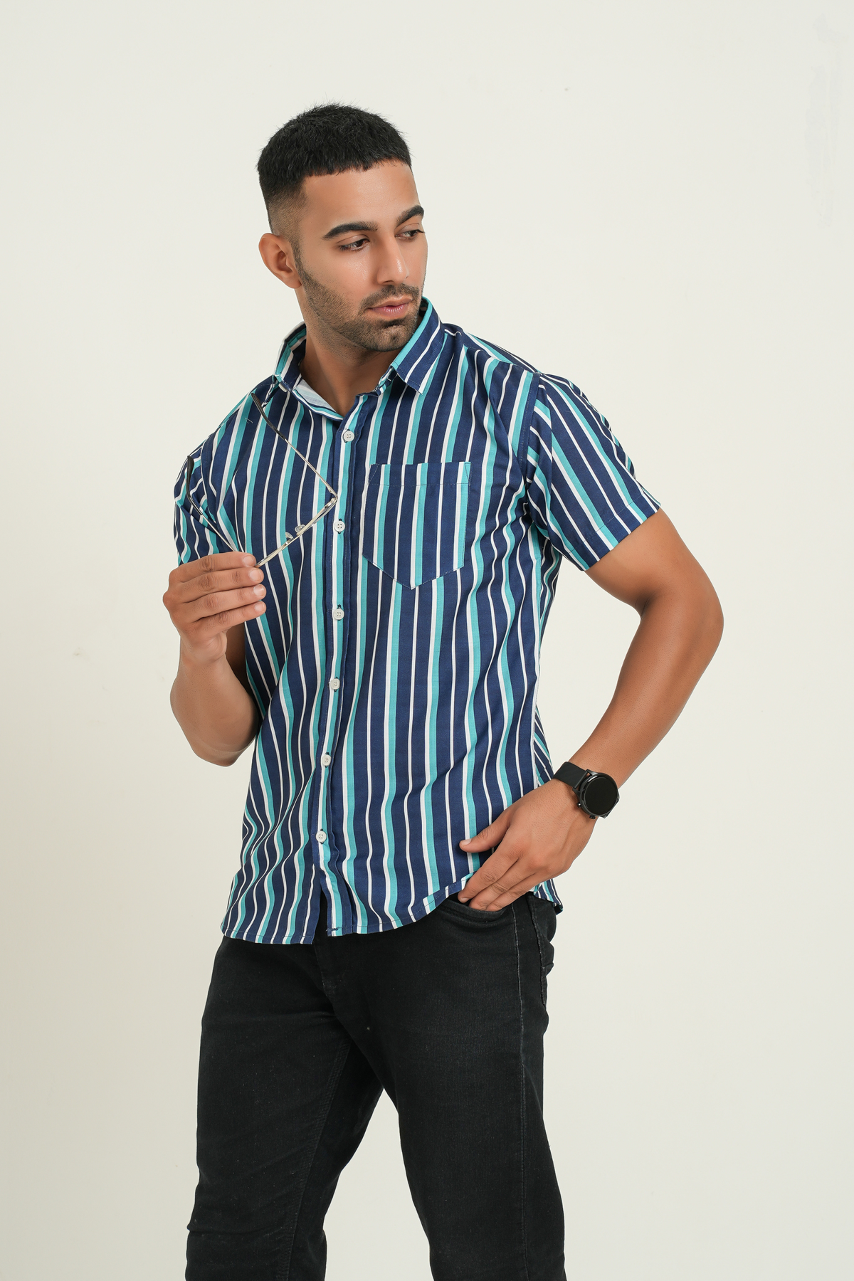 Blue Striped